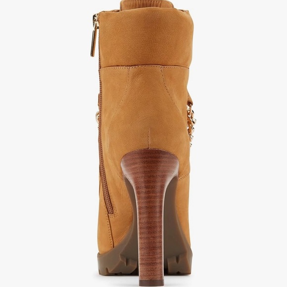 KARL LAGERFELD PARIS • Victoria Ankle Boots • Tan Nubuck - Picture 4 of 15